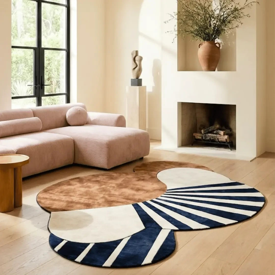 Viscose Wool Blended Hand tufted Carpet Forma Fly