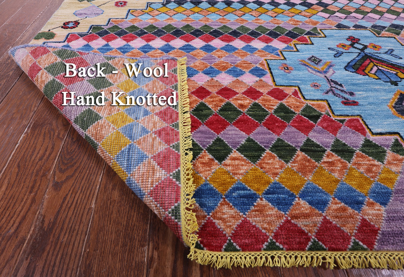 8′ 10″ X 11′ 11″ Moroccan Handmade Wool Rug – Q22383