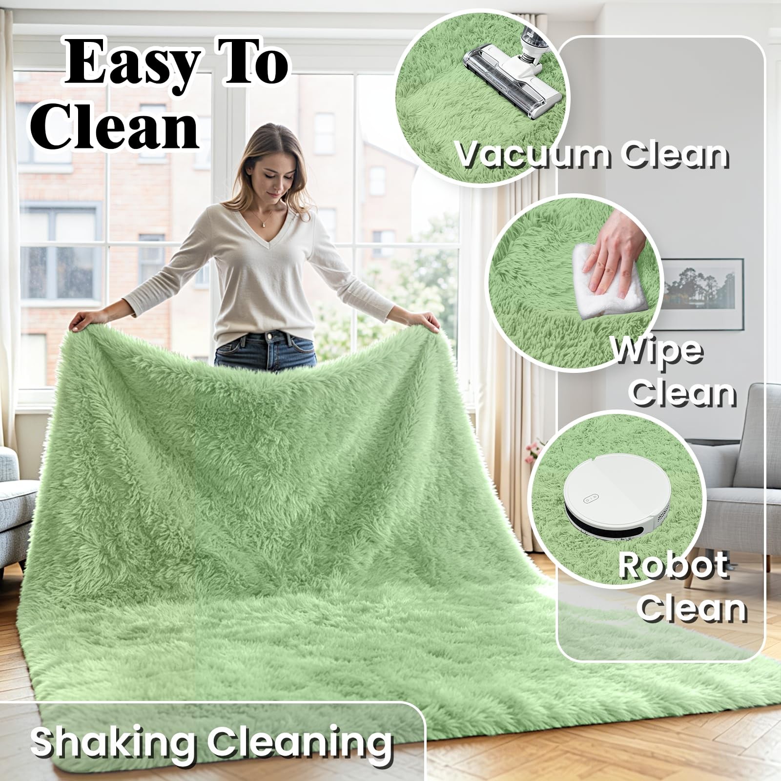Oriannal 6×9 Light Green Rug