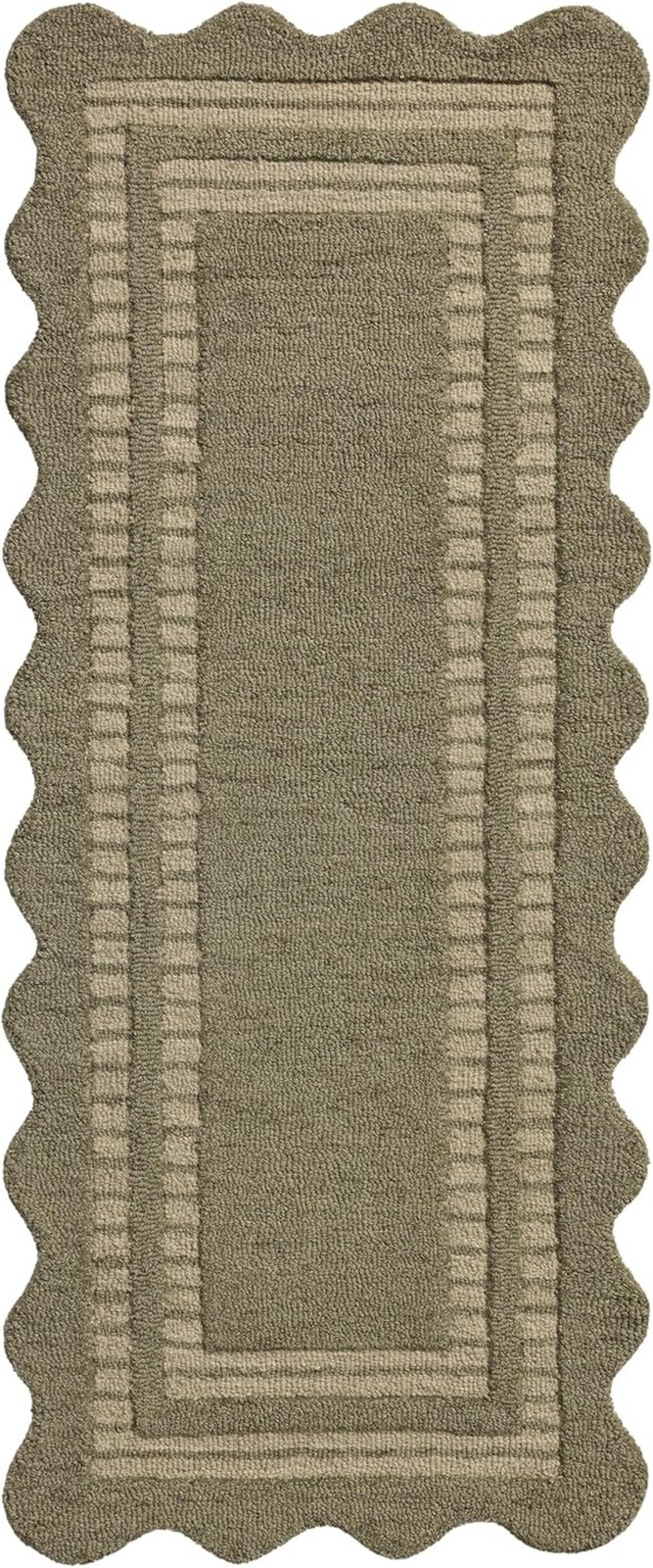 Loloi Chris Loves Julia Scottie Area Rug 5’0″ x 7’6″ Olive/Pebble
