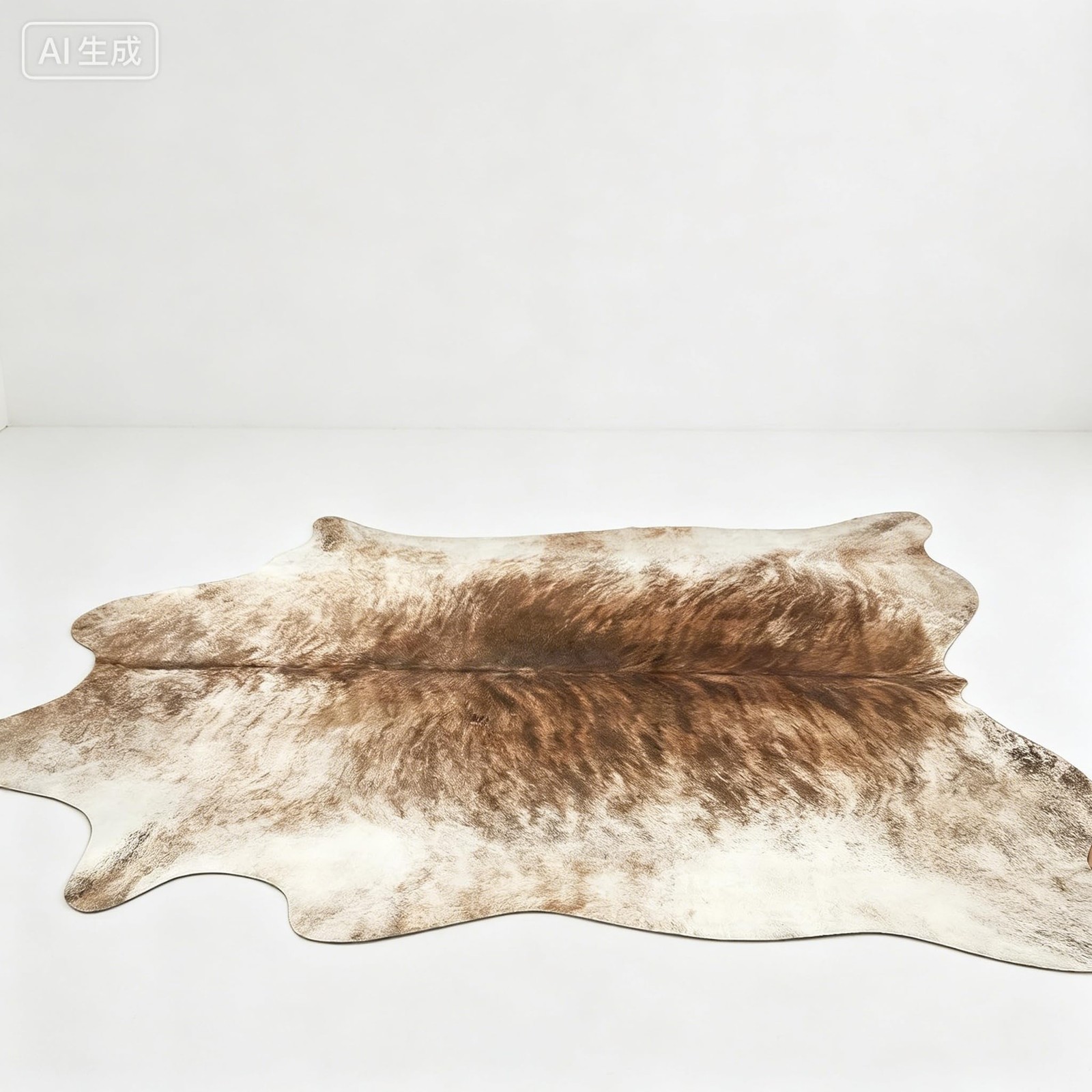 Faux Fur Cowhide Rug 3.6×2.3 Feet Premium Cow Print for Western Decor