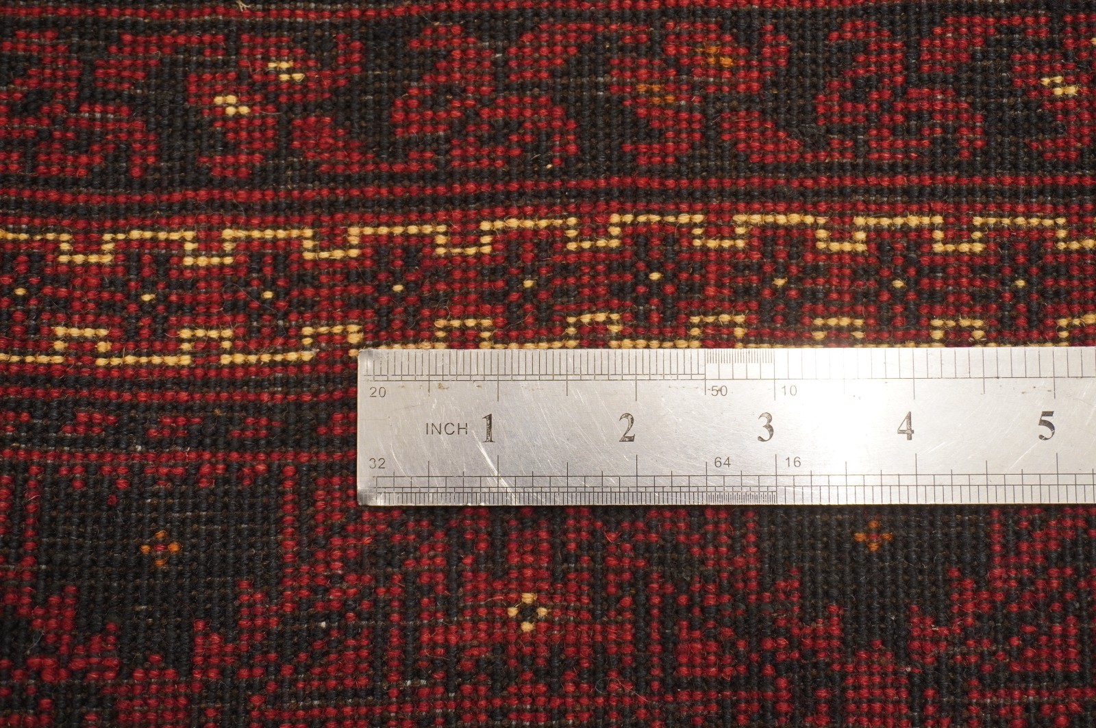 5×6 ft Red Afghan Hand Knotted Wool Oriental Rug
