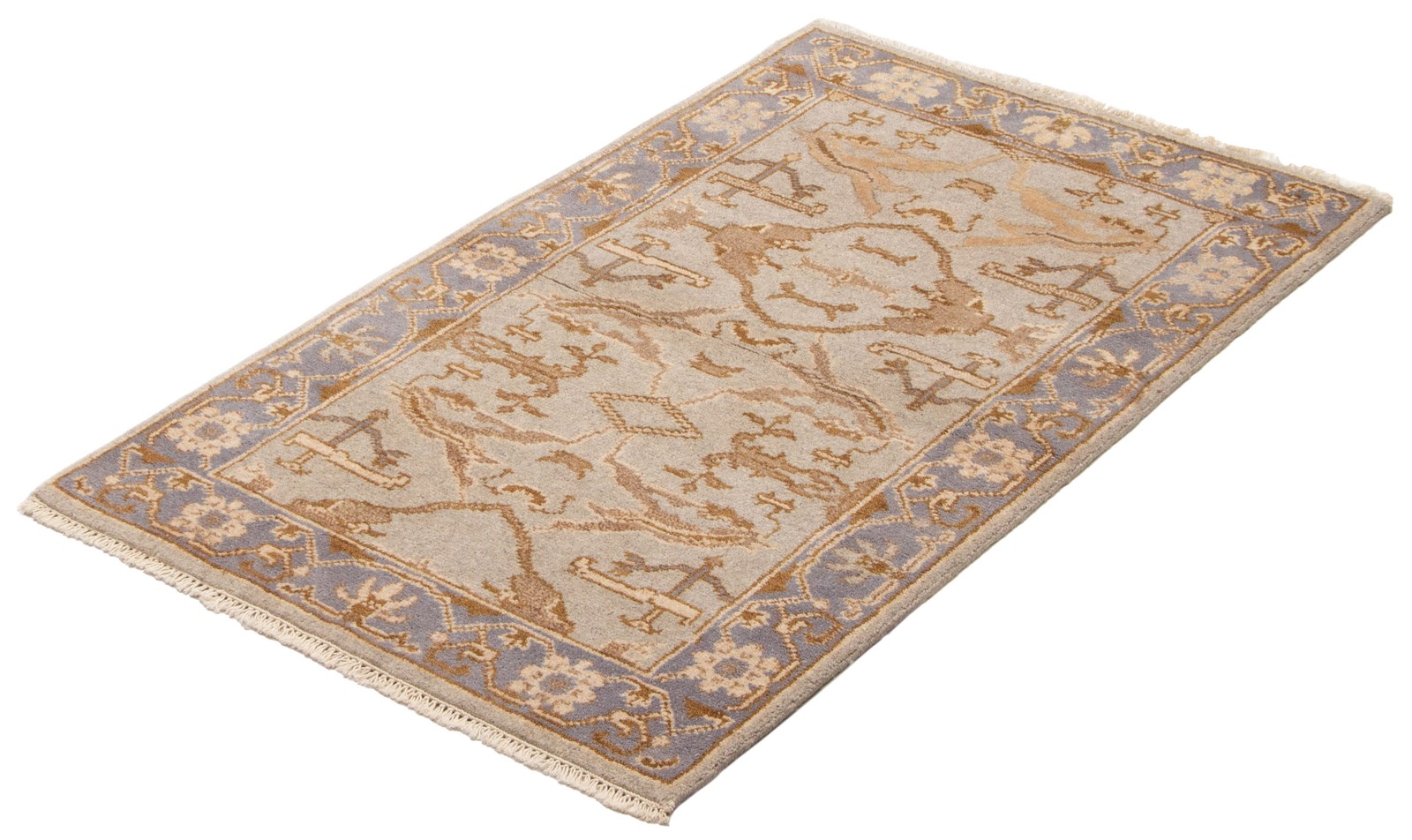 Traditional Hand-knotted Wool Oriental Carpet 3’1″ x 5’1″ Area Rug
