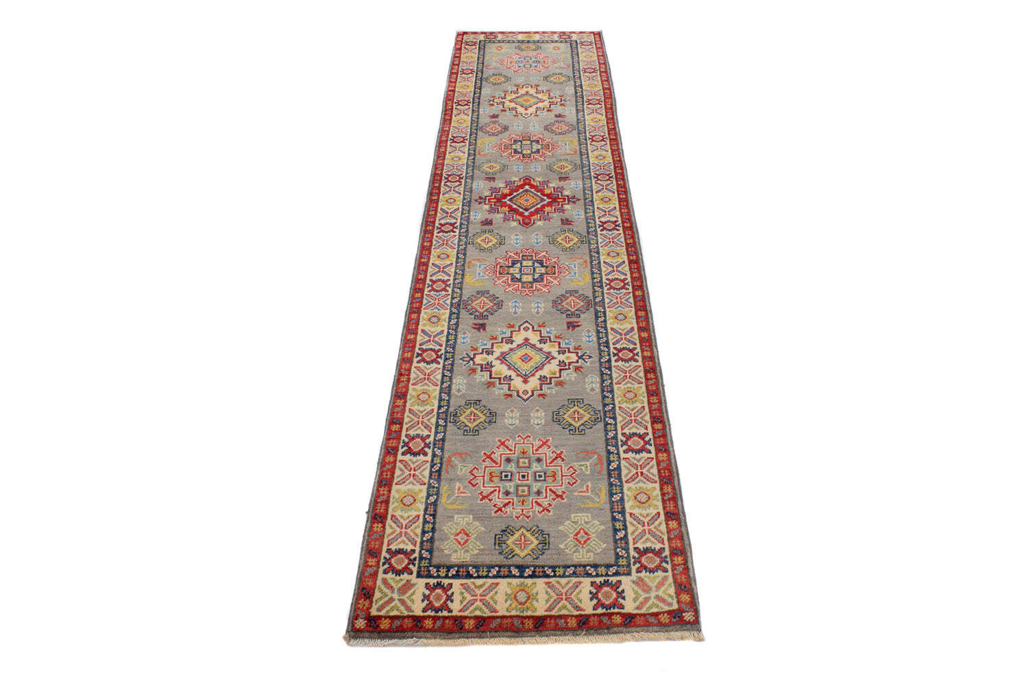 Handmade Runner 2×10′ Narrow Kazak Rug #S1142