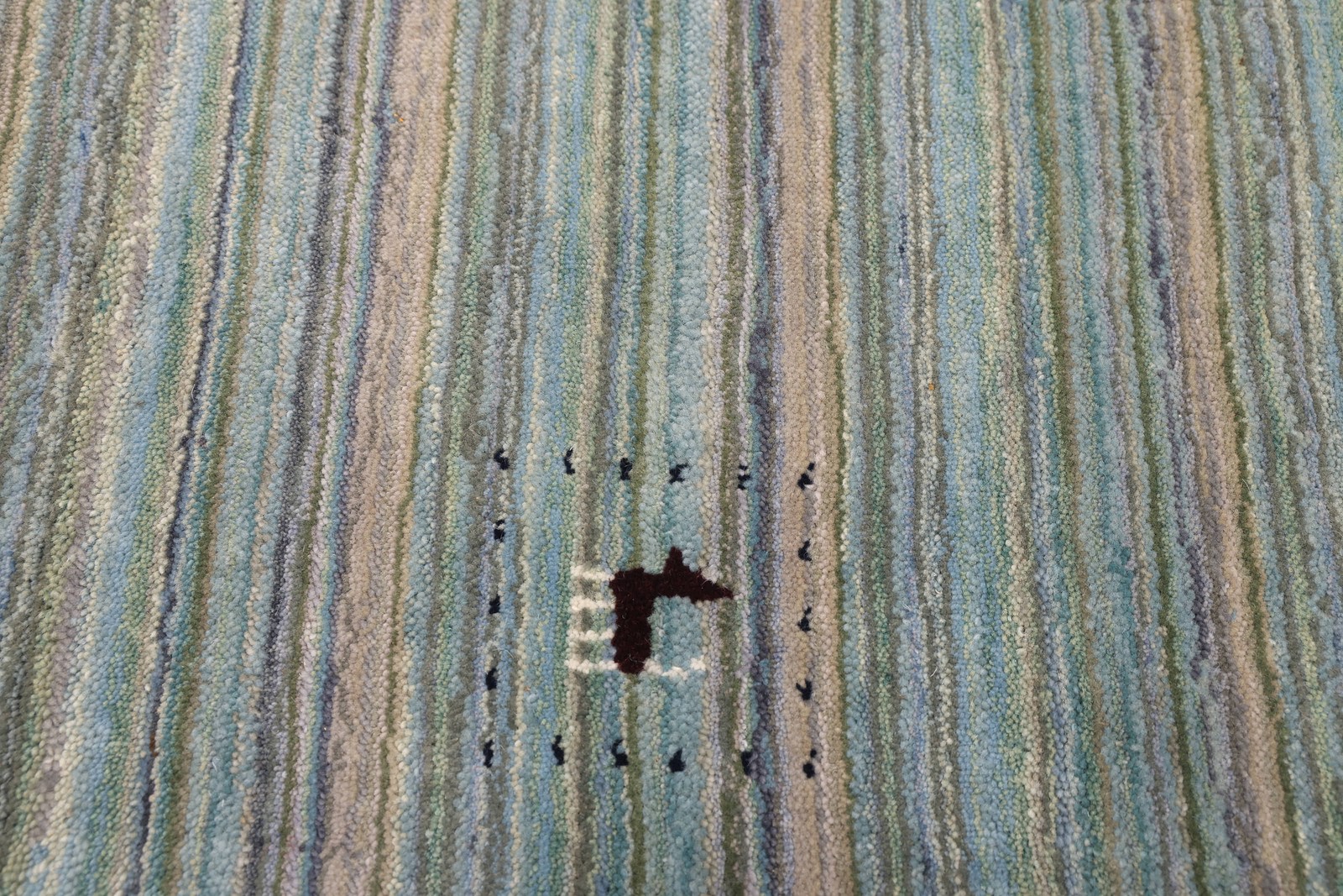 Traditional Turquoise Hand loomed Oriental Carpet 5’1″ x 7’11” Area Rug