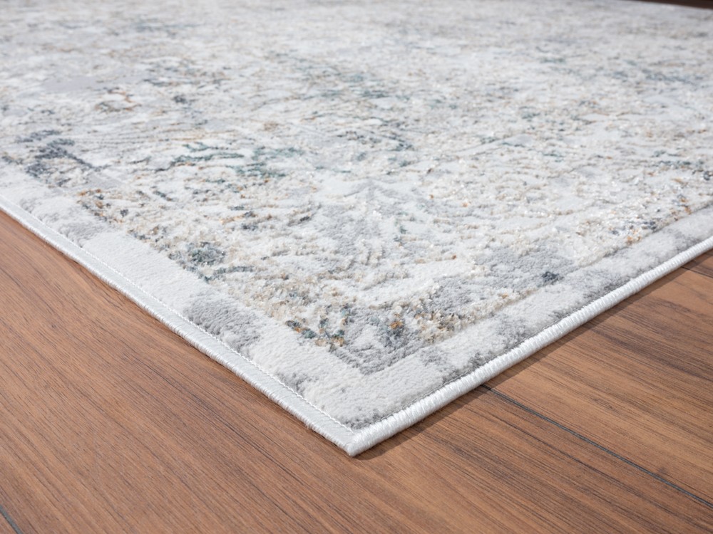 Yellow Faded Shaded Distressed Abstract Runner 2640 40391 – Aprx 2′ 7″ x 7′ 4″