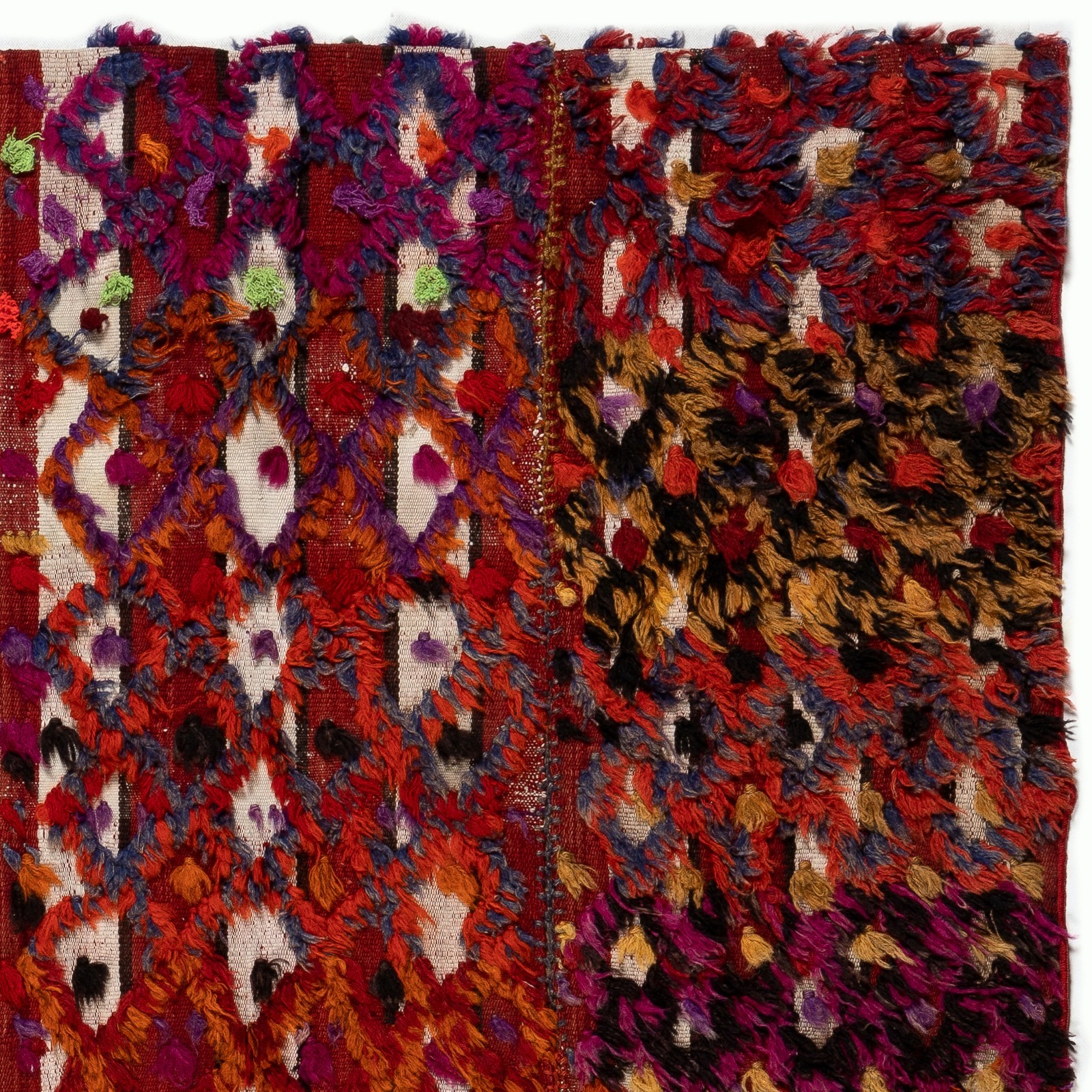 4.3×6 Ft Hand-woven Vintage Central Anatolian Kilim (Flat-weave)