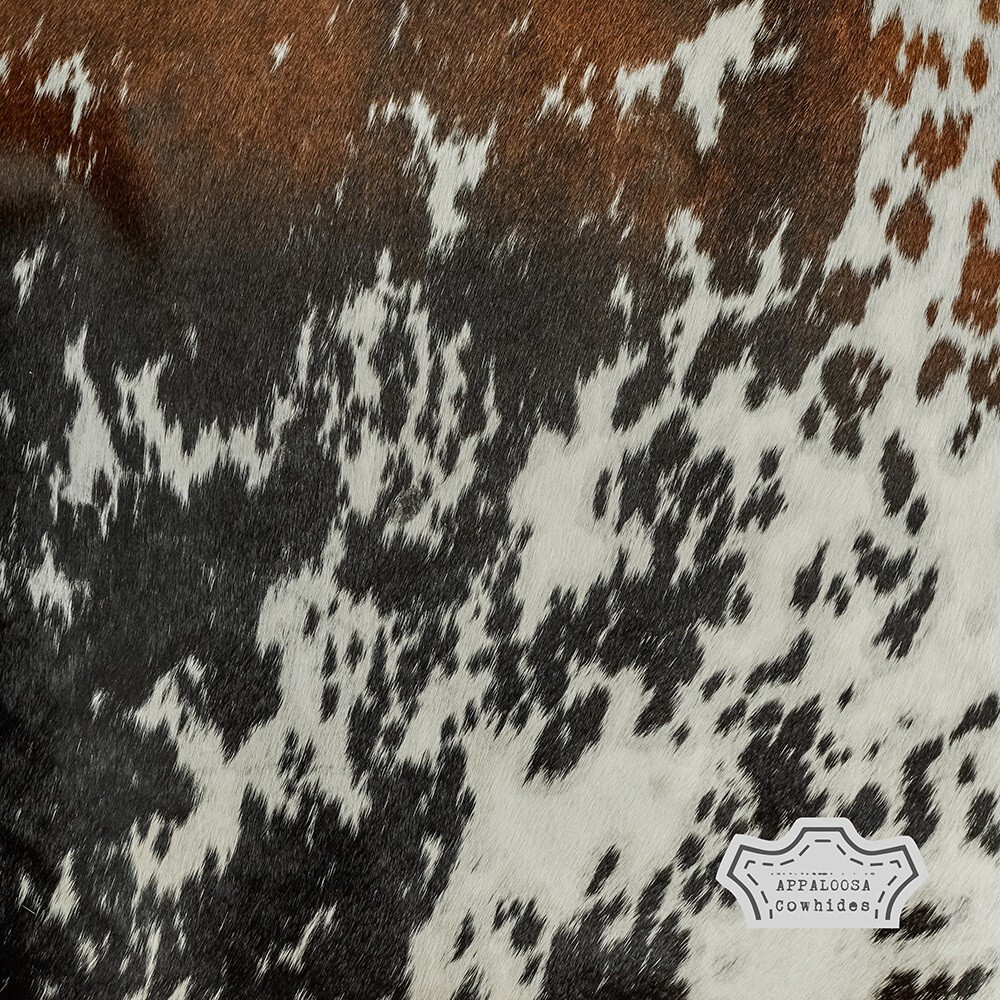 Real Cowhide Rug in Multicolor Speckled | Large 6′ x 7′