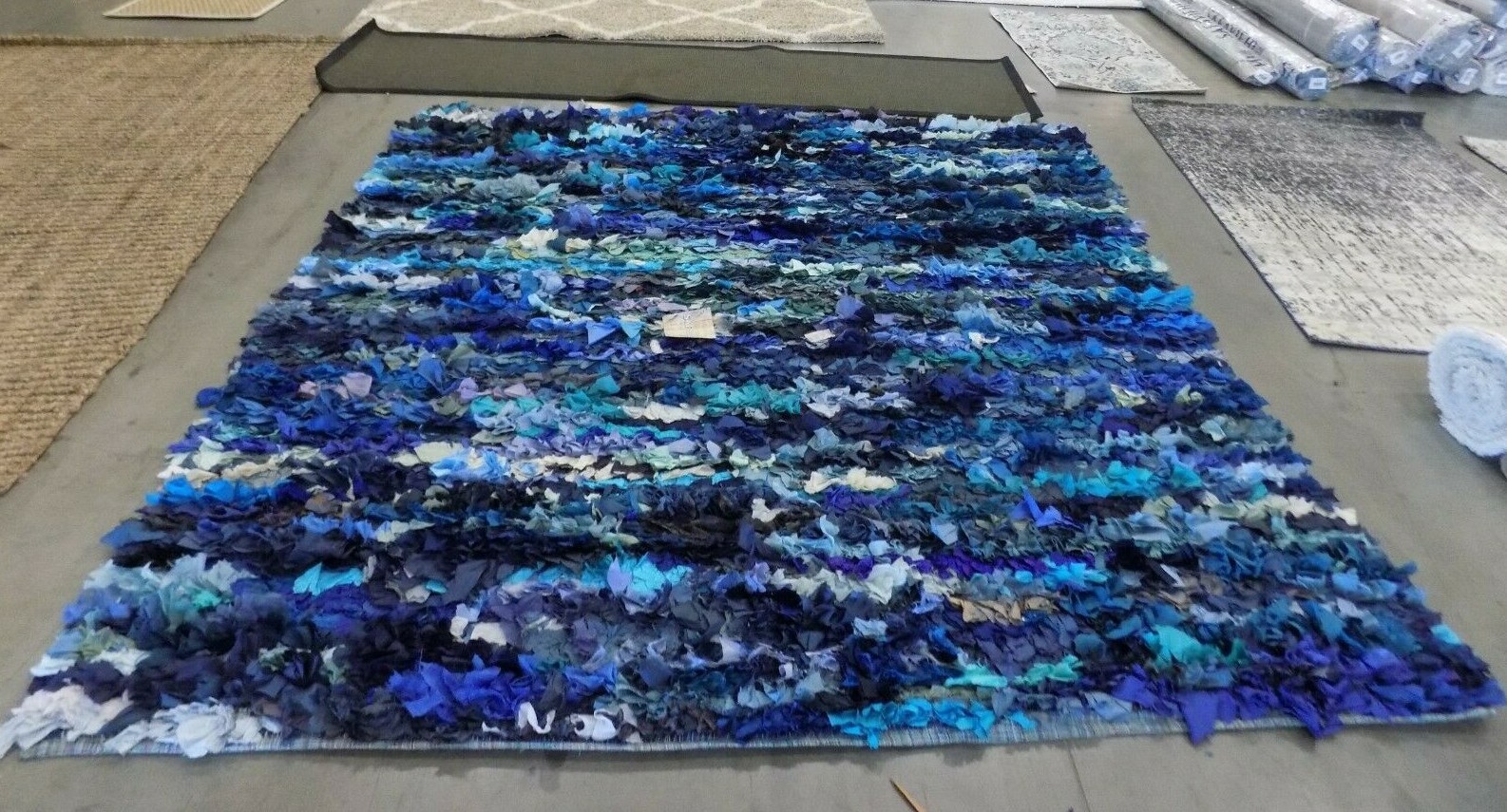 MULTI 8′ X 8′ Square Missing patches Rug, Reduced Price 1172587845 SG951C-8SQ