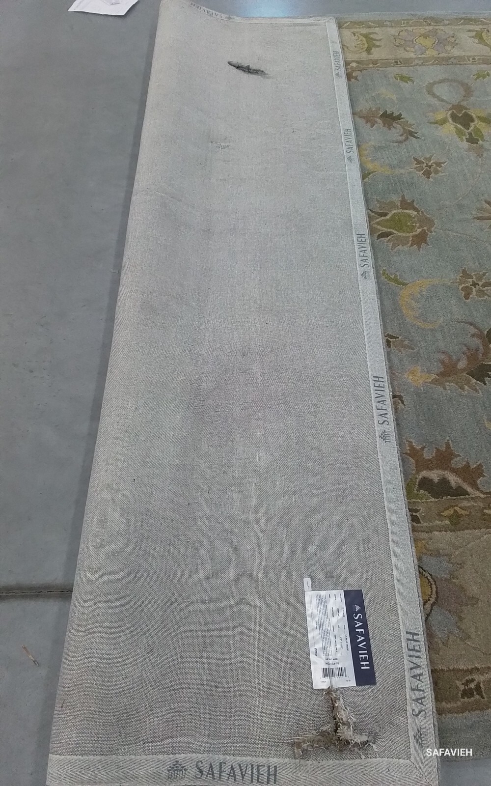 LIGHT BLUE / BEIGE 9′-6″ x 13′-6″ Hole in Rug Reduced Price 1172768283 HG913A-10