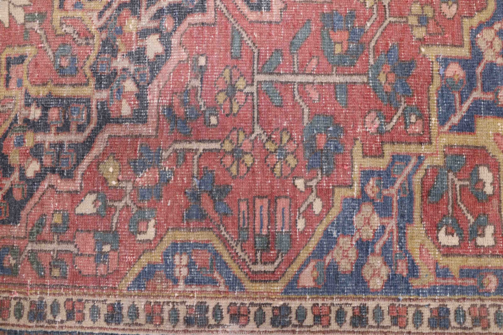 Traditional Vintage Hand-Knotted Area Rug 4’7″ x 6’4″ Oriental Wool Carpet