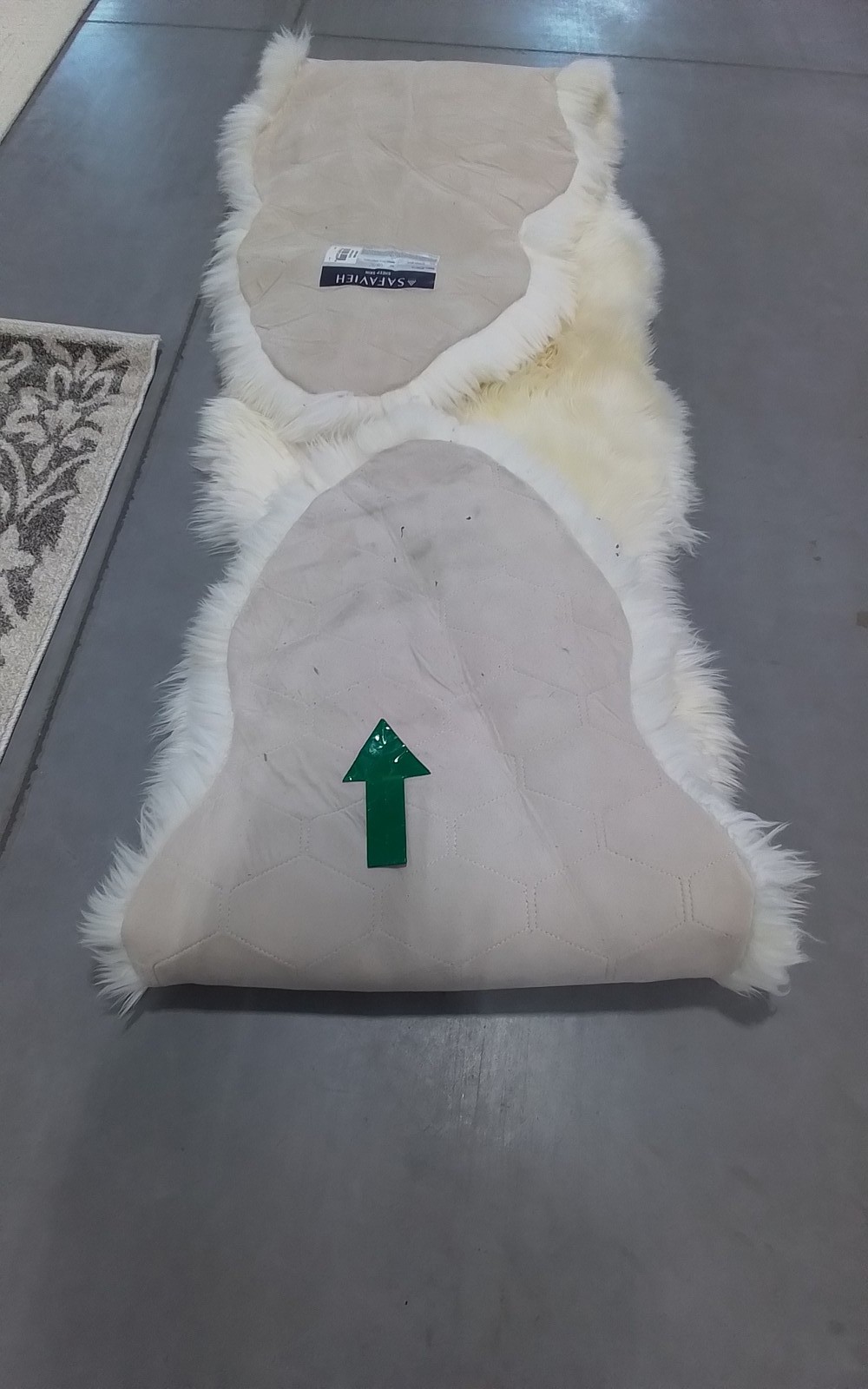 NATURAL/WHITE 2′-0″ x 12′-0″ Back Stain Rug Reduced Price 3172810751 SHS211A-212