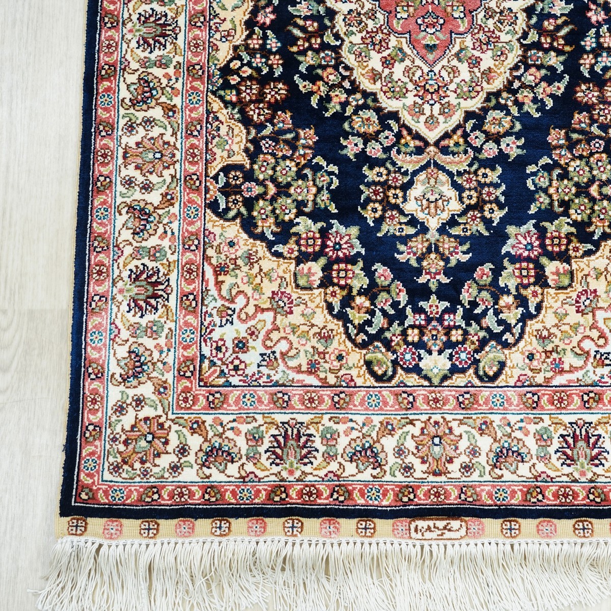 2x6ft Long Handmade silk Rug Runner Hand-knotted Carpet for Corridor 944A