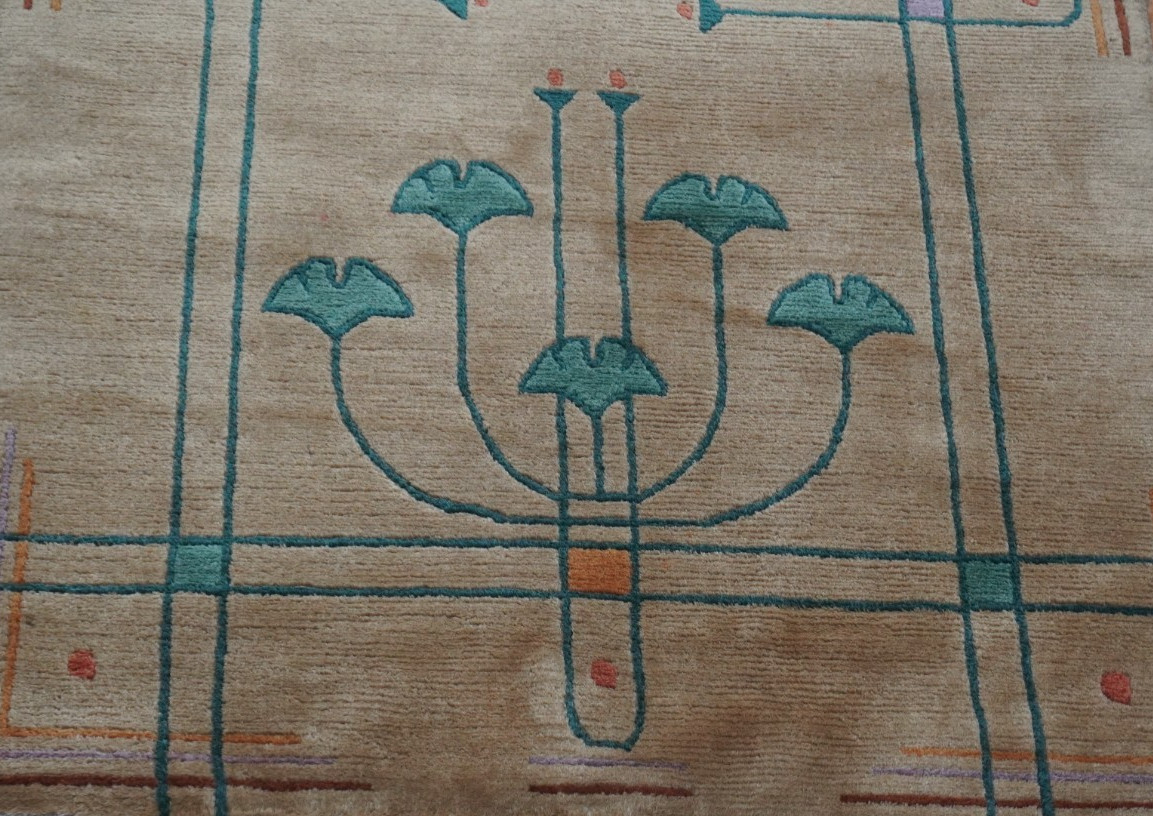 Art & Craft hand knotted Wool 4’2″ x 6’2″ Oriental Rug Excellent
