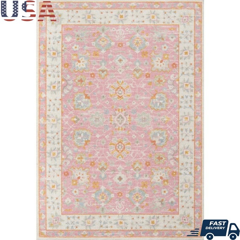 Machine Made Wool Nylon Area Rug Indoor Low Pile Stain Resistant Rectangle 2×3