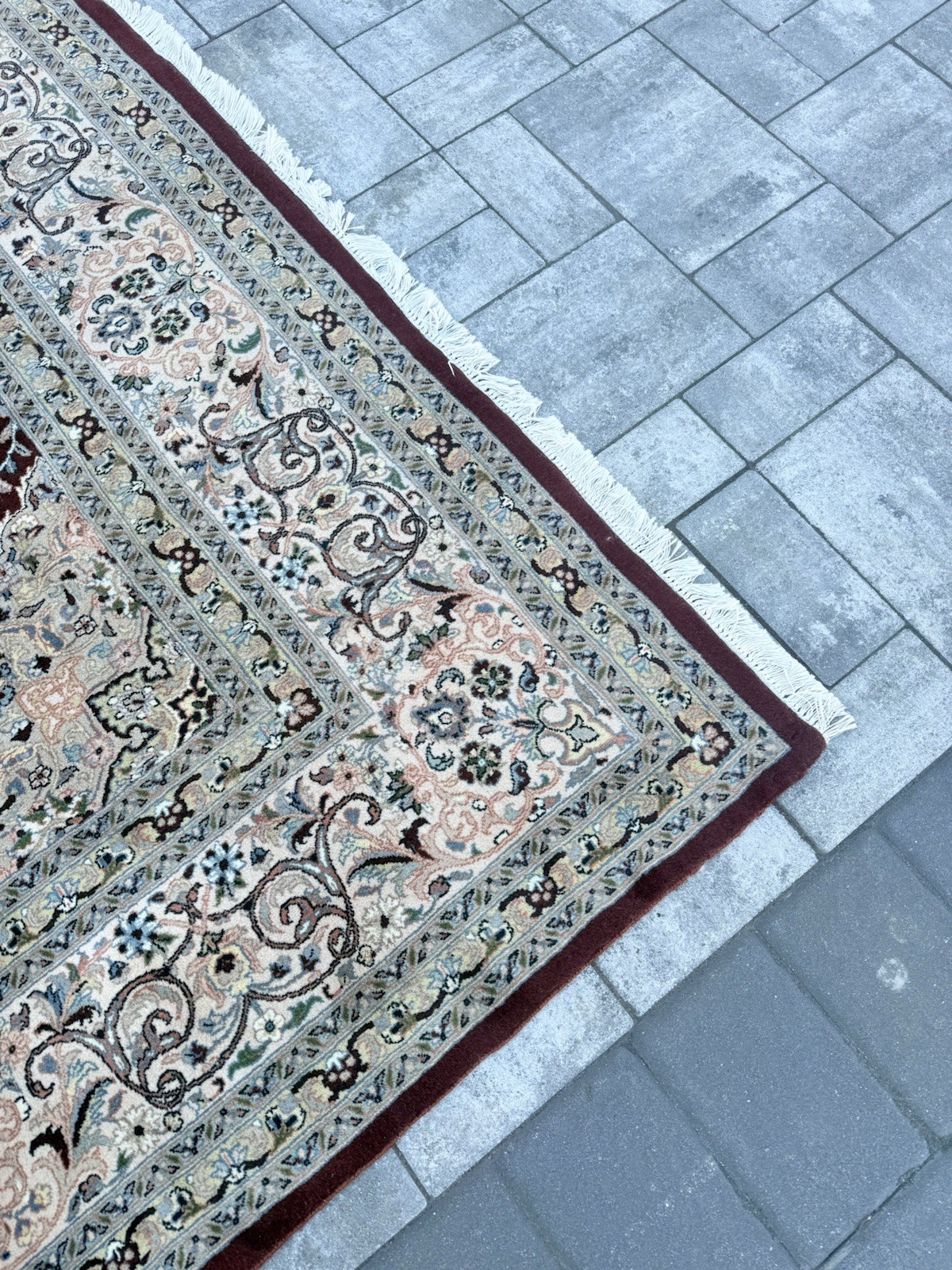 Fine Handknotted Tabrizz 8×10 Wool Area Rug Carpet- Handmade Rug
