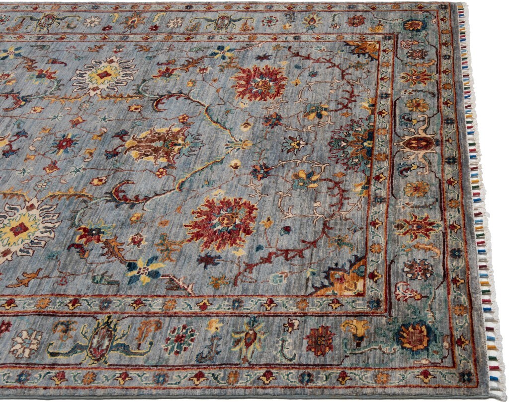 Ziegler Premium Hand-Knotted 207X152 Cm Oriental Carpet, Fine, Carpet, Rug, Blue