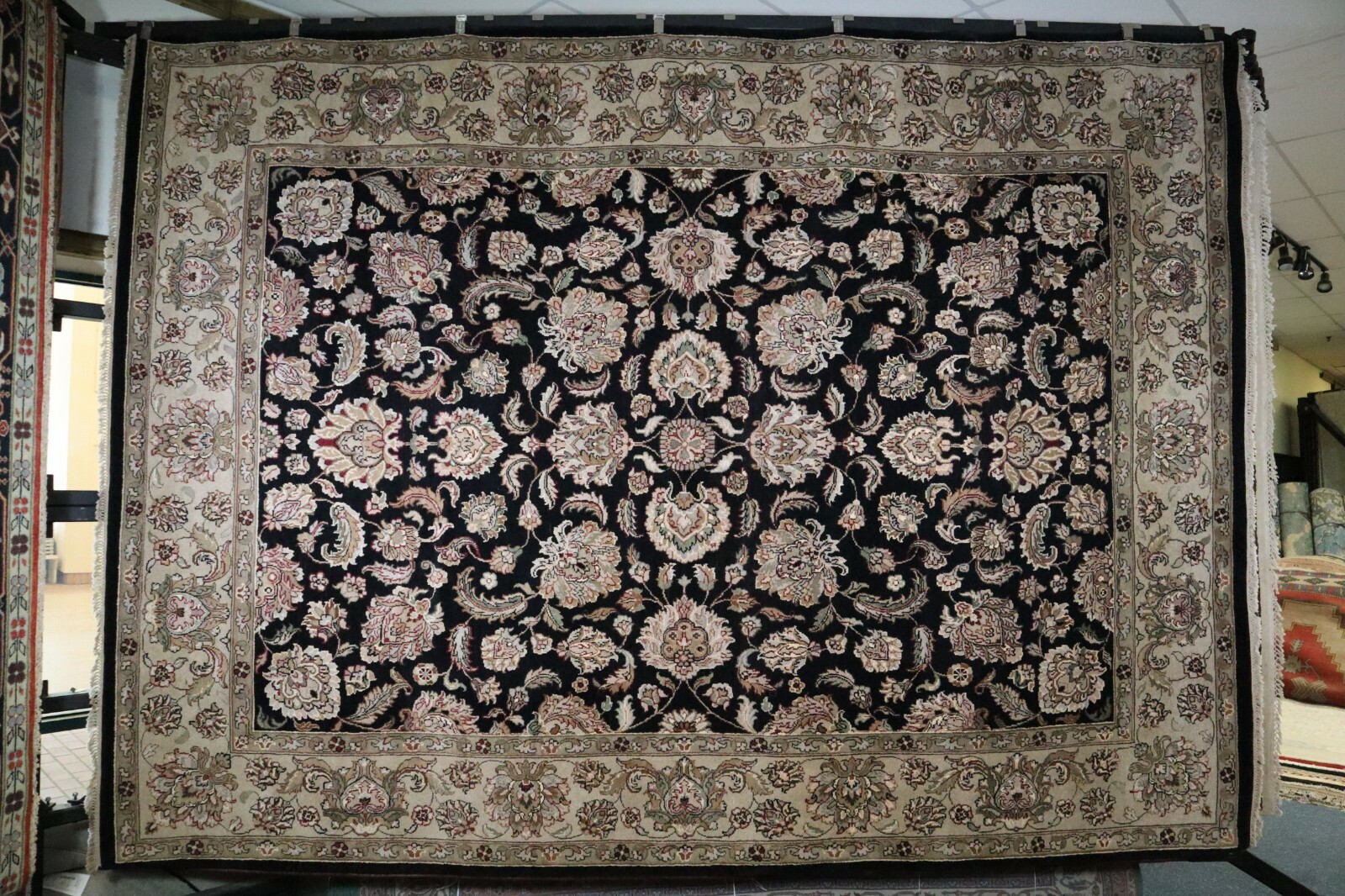 9’0″ x 12’2″ ft. Jaipur Hand Knotted Oriental Vegetable Dye Authentic Wool Rug