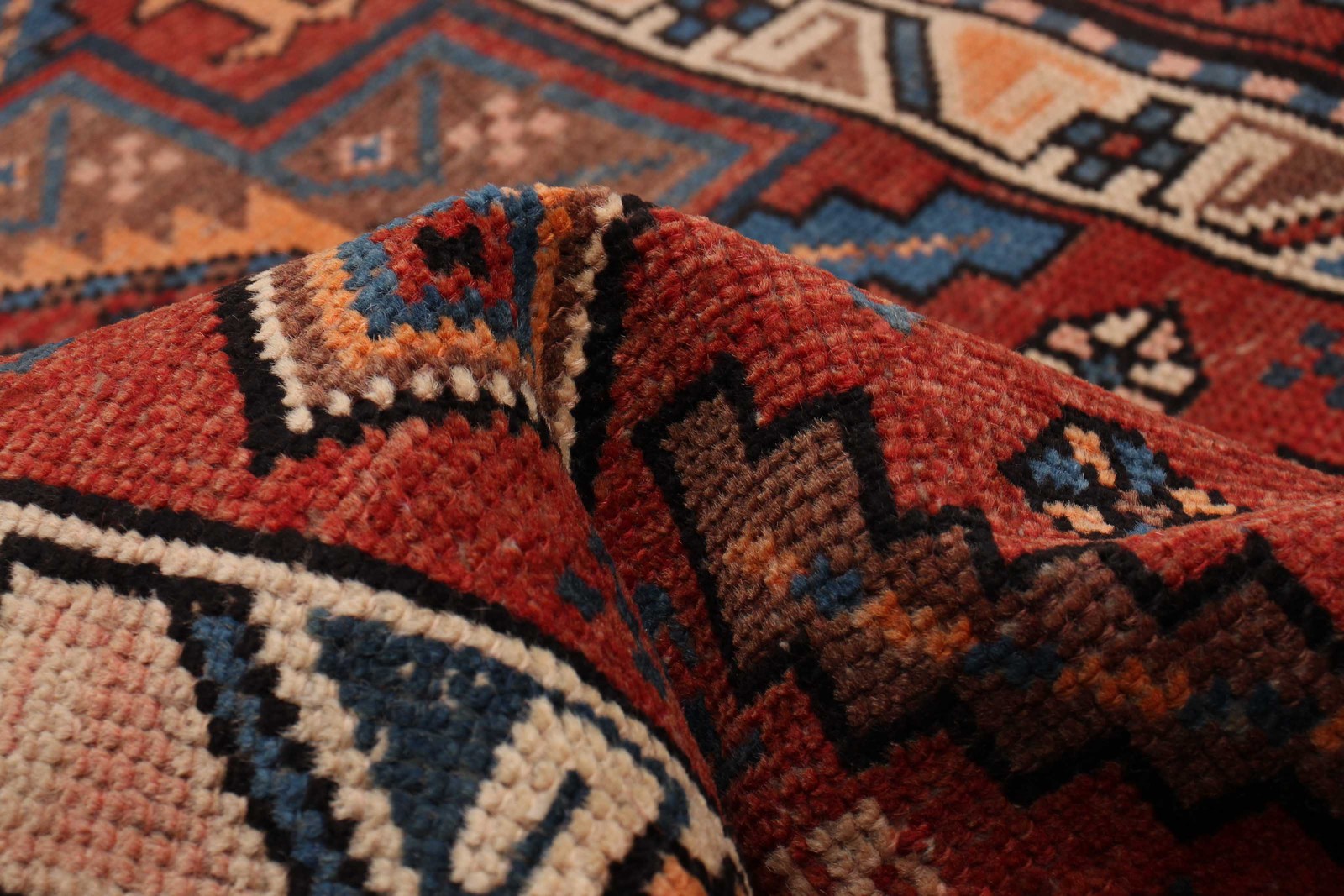 3’8″ x 12’6″ Vintage Hand-knotted Runner Rug Traditional Oriental Wool Carpet