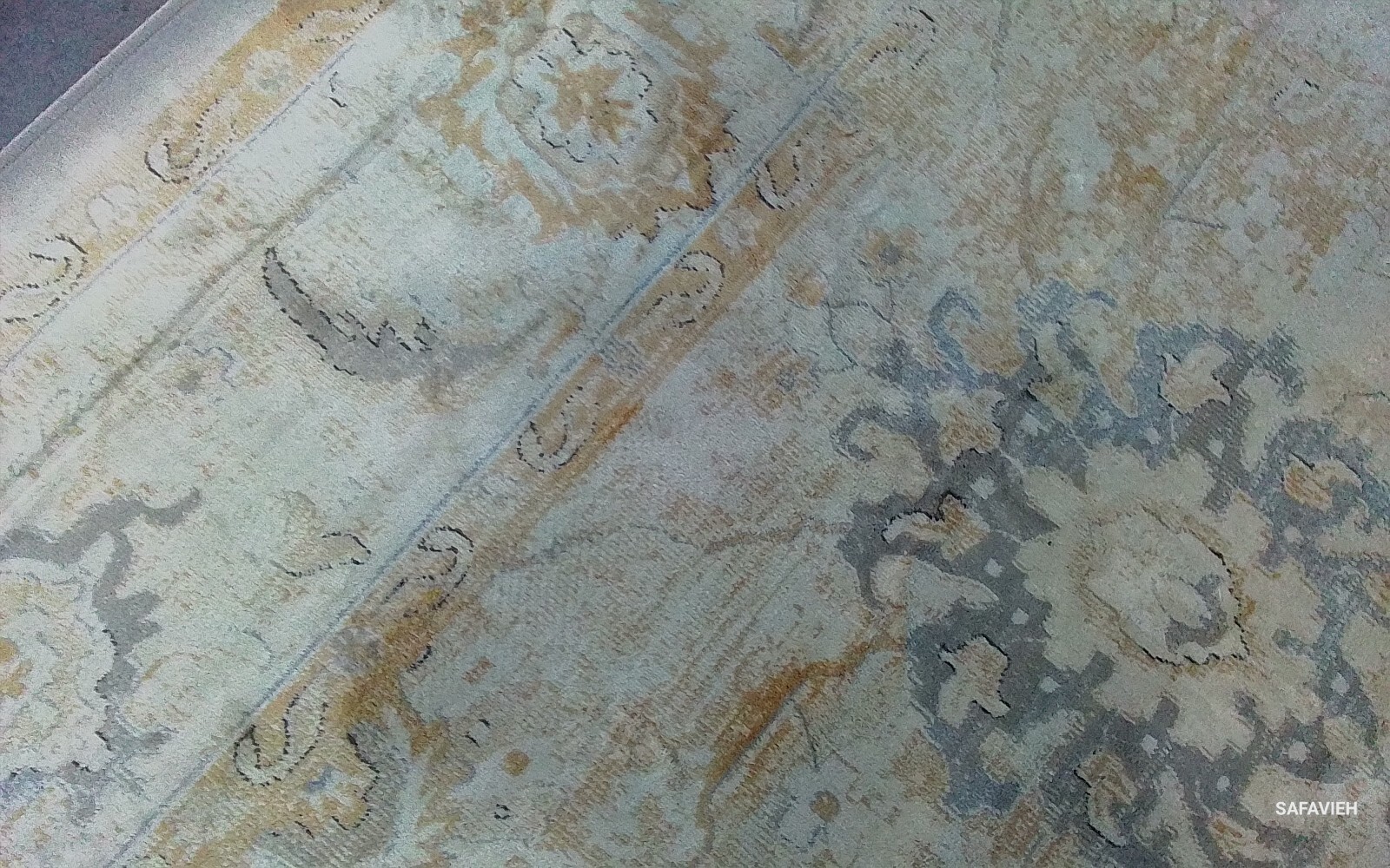 IVORY / BEIGE 7′-10″ x 10′-0″ Stained Rug, Reduced Price 1172772299 ATL987A-8