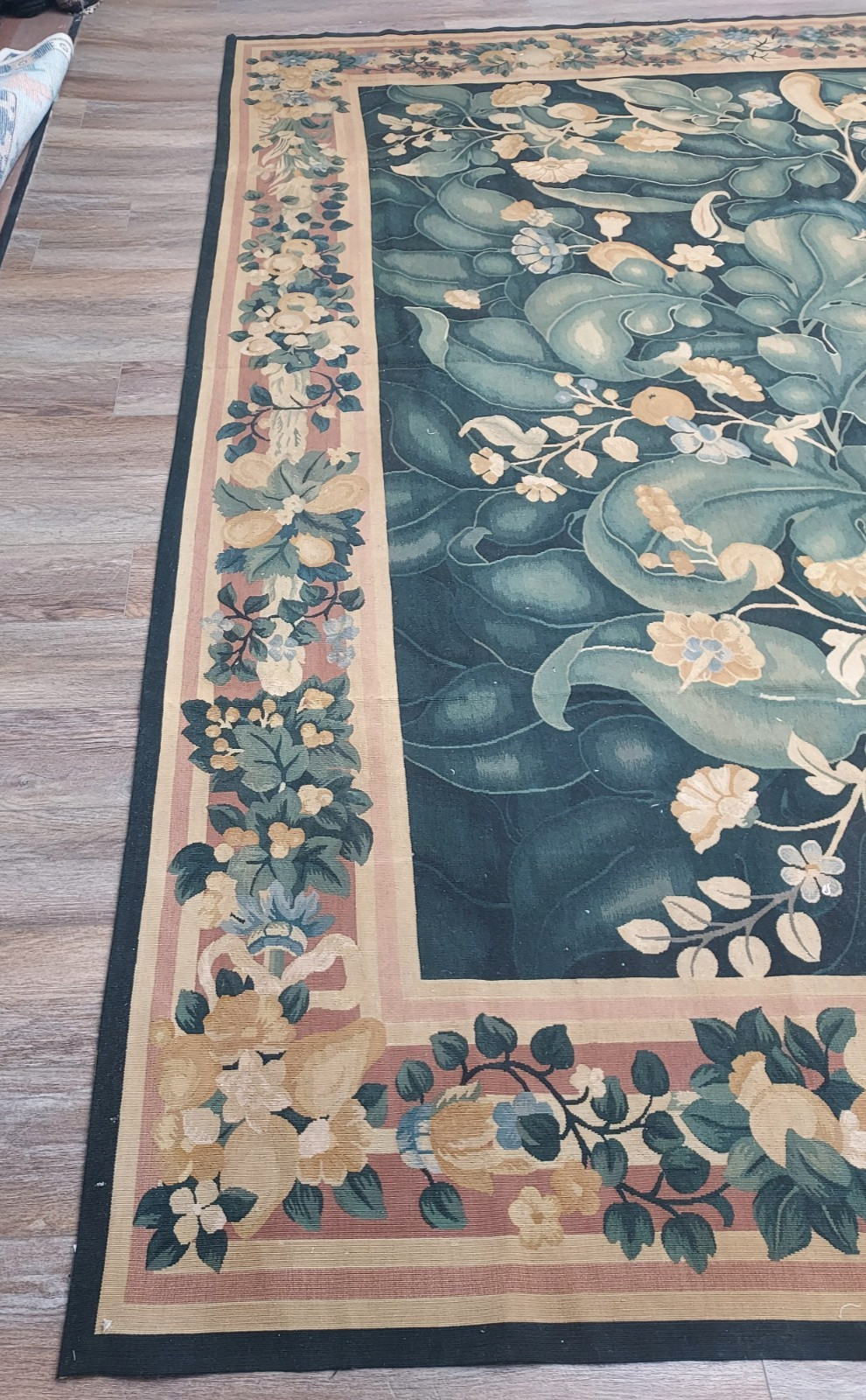 French Chinese Tapestry Hand Made Super Fine Rug 11.5×17.5 Ft