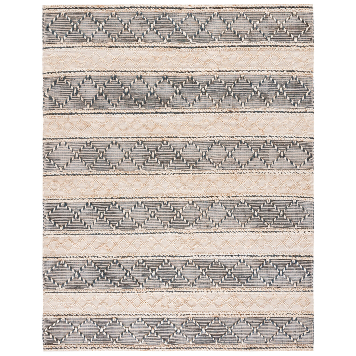 SAFAVIEH Natural Fiber NF375A Natural / Grey Rug