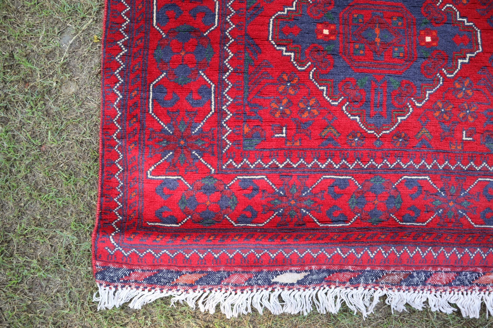 Afghan Long Runner Rug 3×13 Ft Vintage Bukhara Hallway Rug, Fine Quality Runner