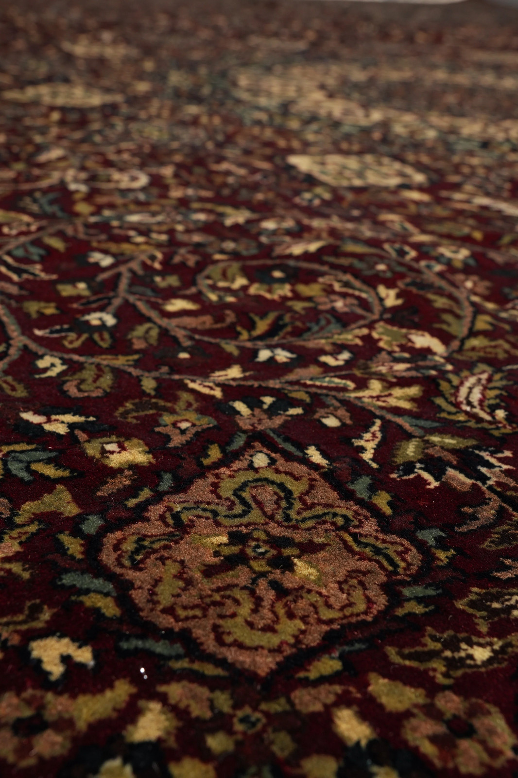9 x 12 Hand-Knotted Rug Burgundy Lustrous Dense Wool #PIX-10128