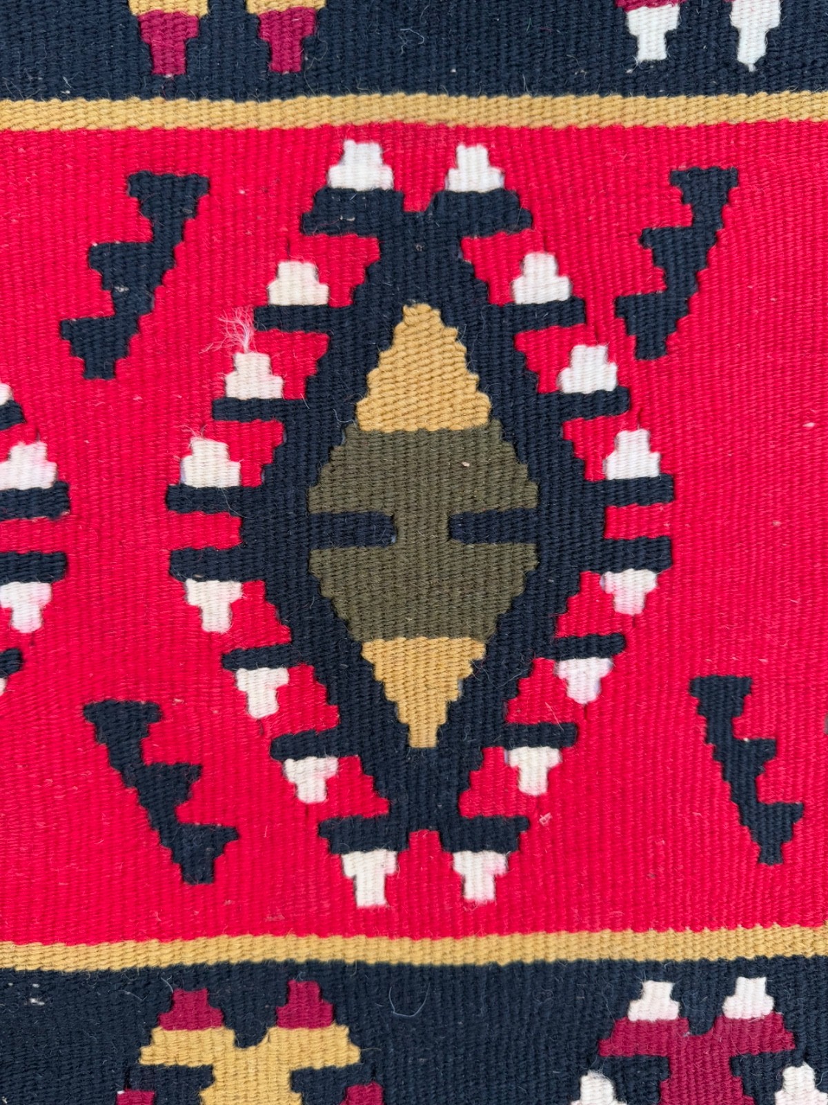 Vintage Hand Woven Pirot Wool Weaving Kilim Rug Floor Area 225×130 Cm