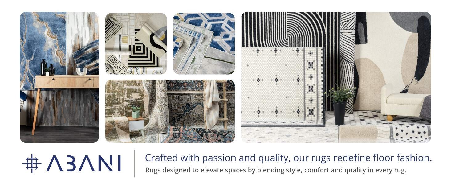 Cream Grid Textured Area Rug – 5 x 8′ – Chunky, Plush and Soft Washable Carpet –