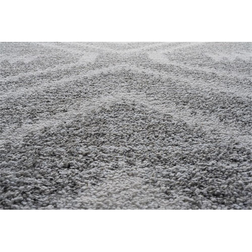 Granada Galen Gray and Ivory Olefin Shag Area Rug