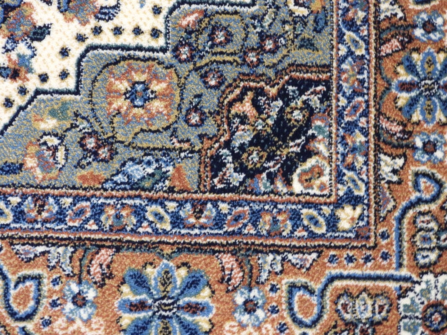 Medallion Design Wool Area Rug 80×160 Cm