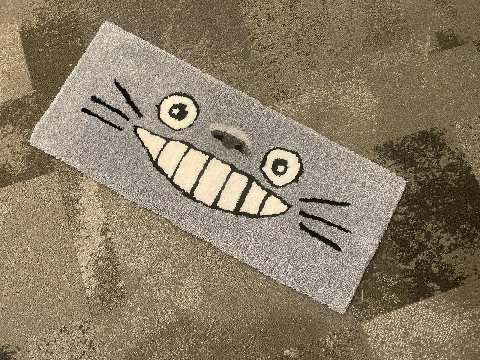 Anime Totoro Face Rug – Handmade In America 29”x12”