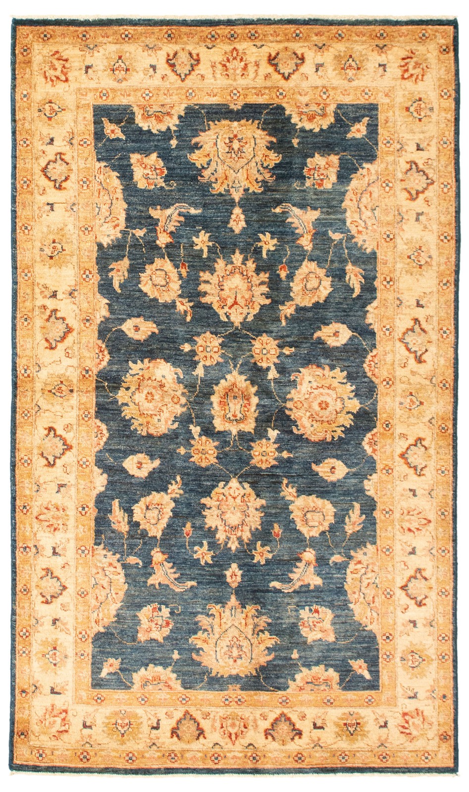 Hand Knotted Area Rug 3’11” x 6’7″ Traditional Oriental Wool Carpet