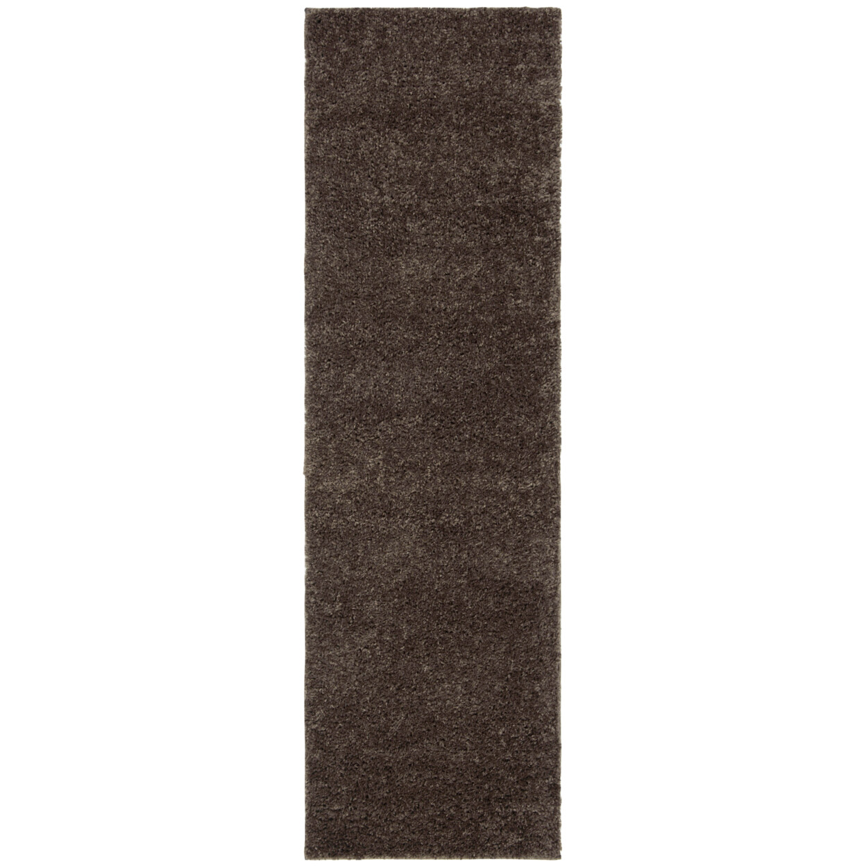 SAFAVIEH Contemporary Modern Plush Solid Shag Area Rug Brown August Collection