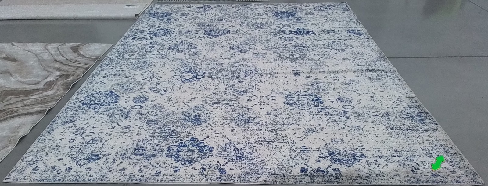 WHITE ROYAL BLUE 10′-0″ x 14′-0″ Stained Rug Reduced Price 1172782323 MAD611C-10