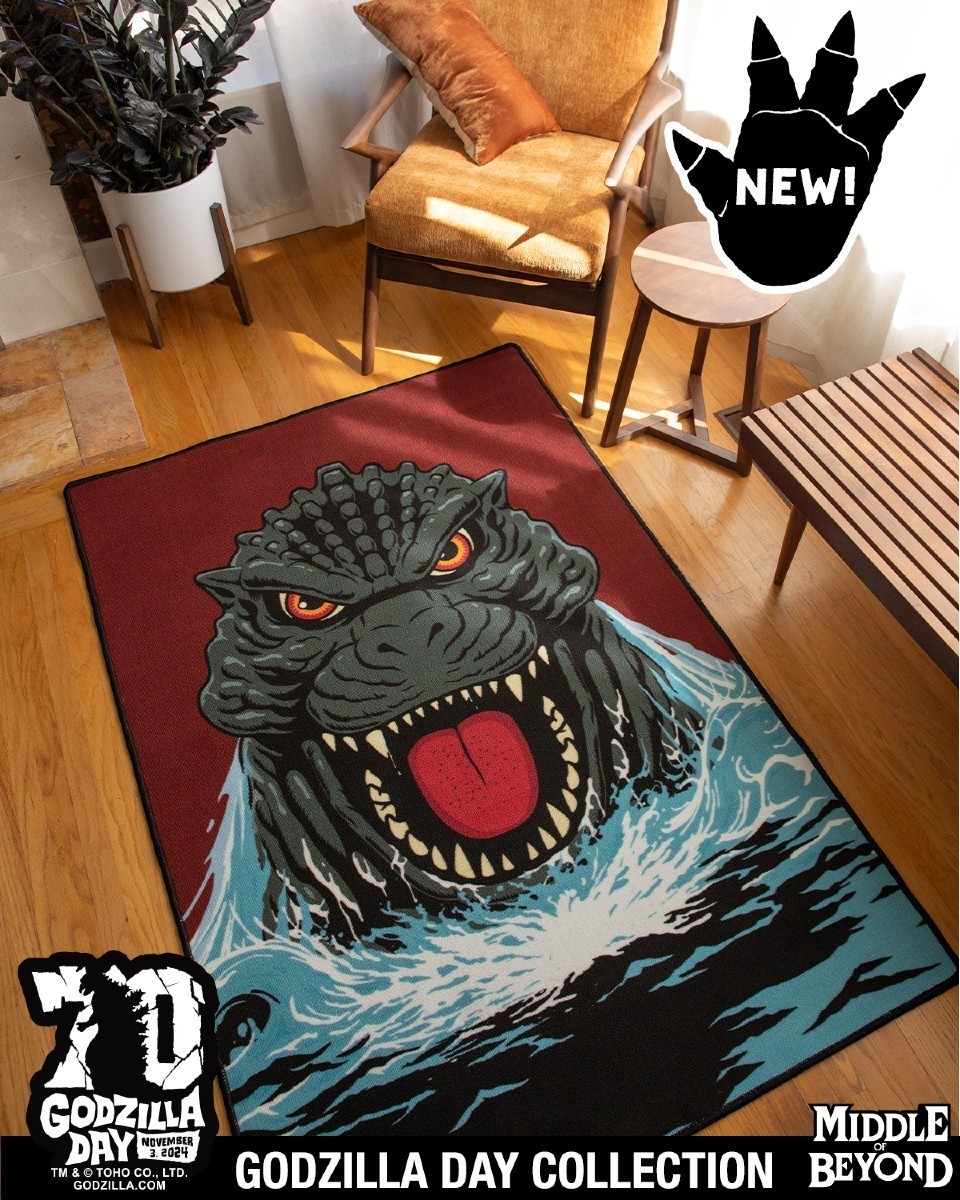 Home Decor Area Rug, Godzilla King of The Monsters King Ghidoran Movie Carpet