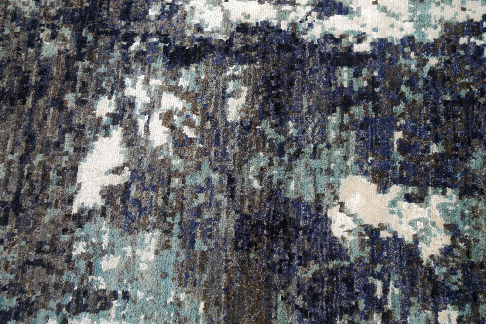 Artistic Modern Abstract Oriental Area Rug Wool/ Silk Hand-made Carpet 5×7