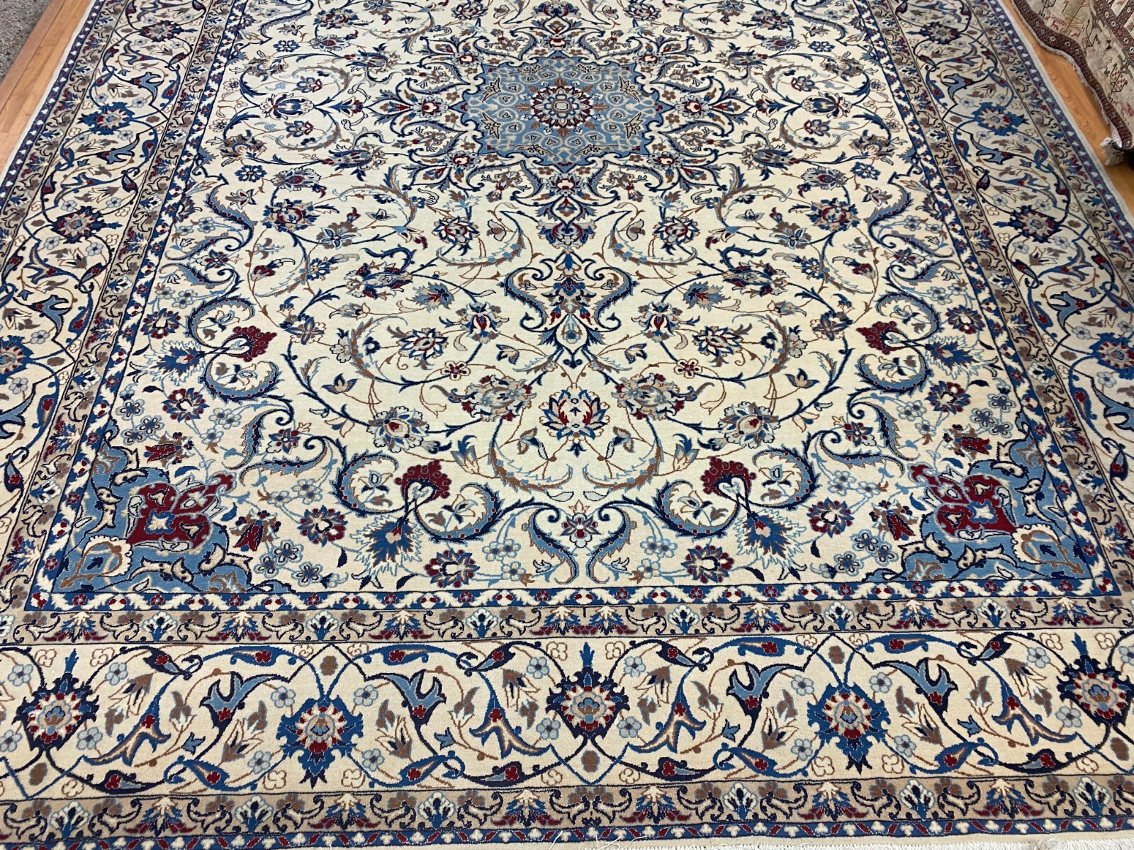 9’4″ x 12’4″ New Turkish Oriental Rug – Wool and Silk – Hand Made