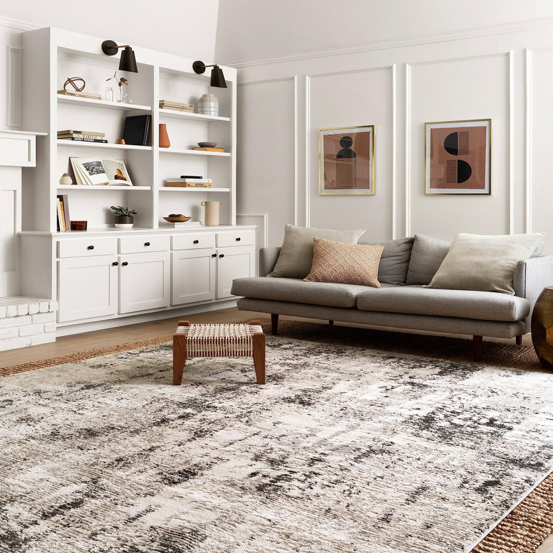 Loloi Alchemy Collection Alc-04 Silver/Graphite 3-4 X 5-7 Accent Rug