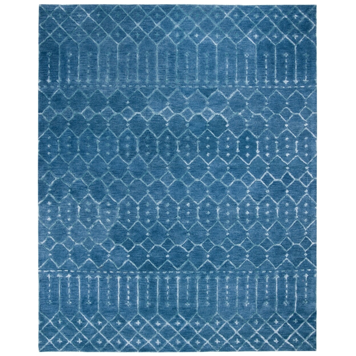 SAFAVIEH Himalaya HIM903N Handmade Navy / Silver Rug