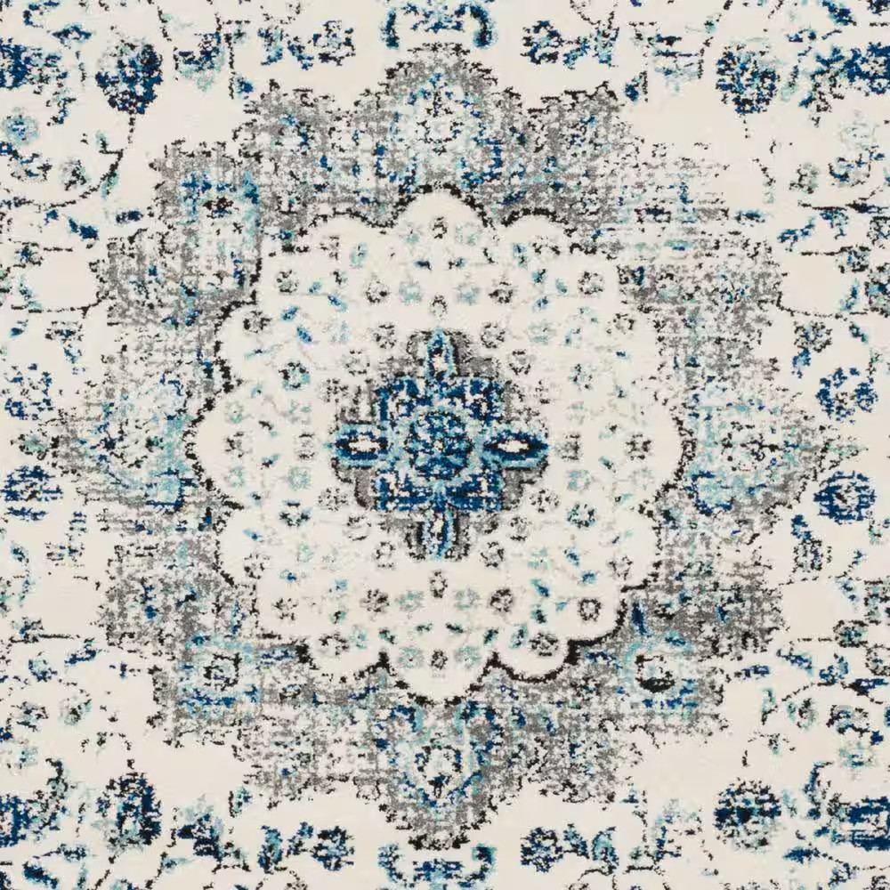 Evoke 8 Ft. X 10 Ft. Gray/Ivory Border Area Rug