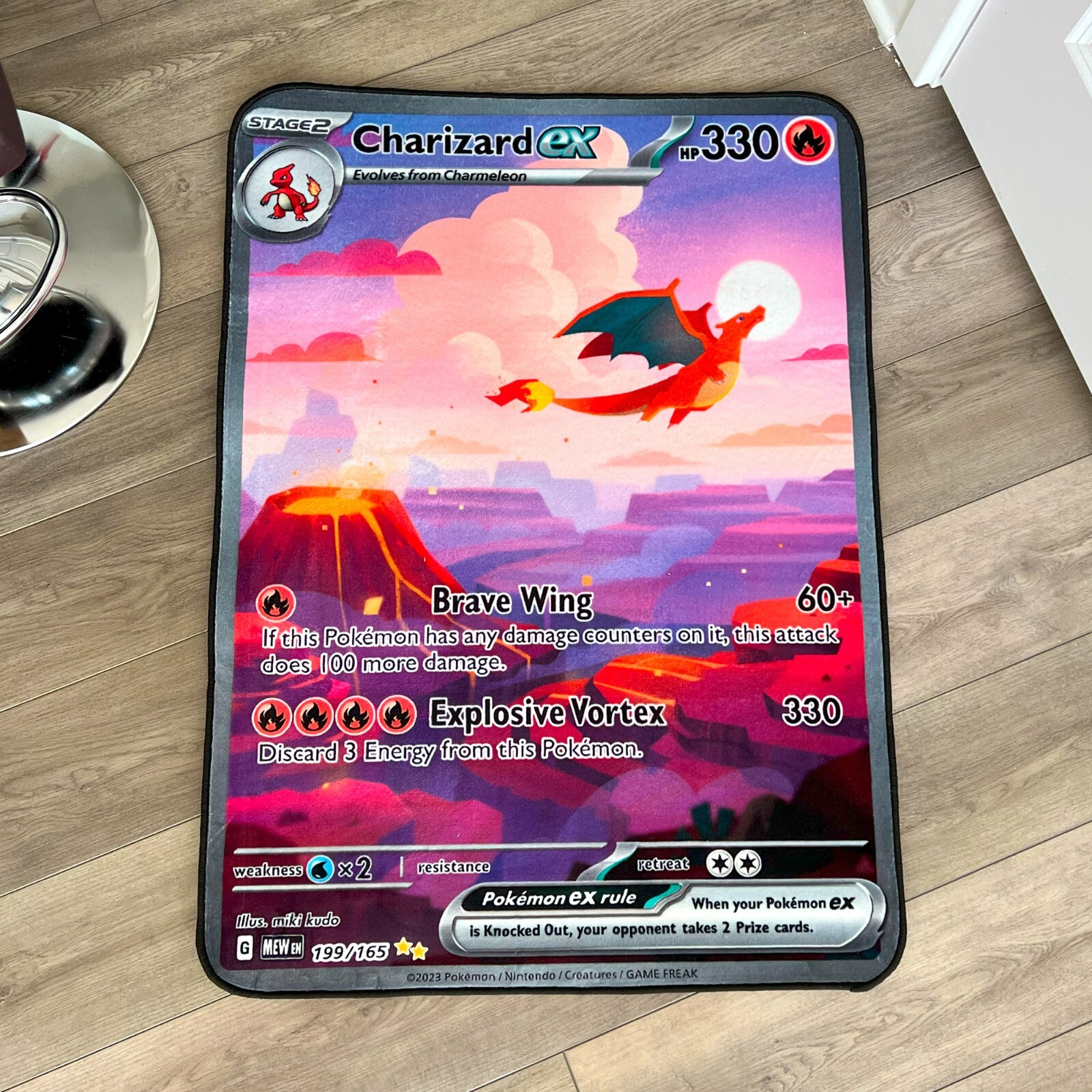 Anime Rug Pokemon Charizard Ex Soft Polyester Carpet