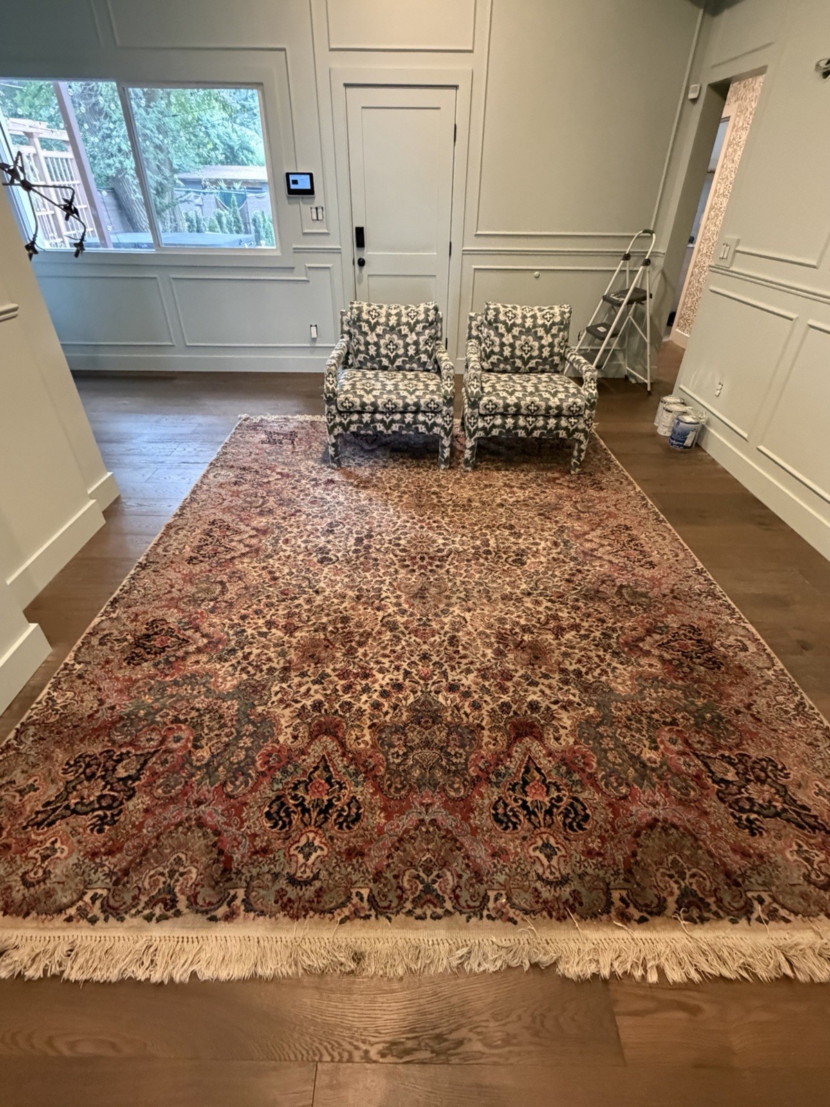Karastan Kirman Floral Wool Machine-Woven Fringed Traditional Area Rug 8×10