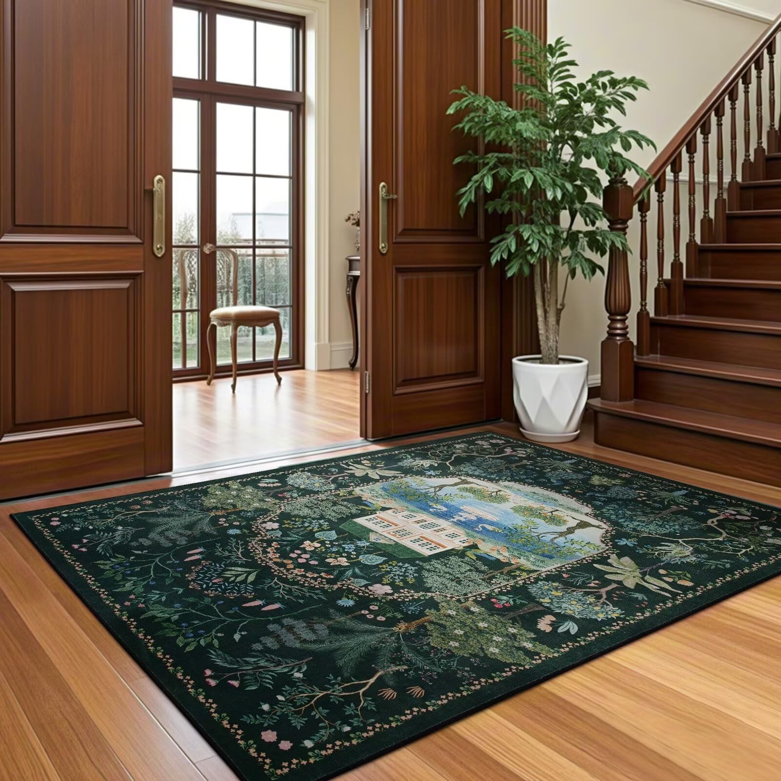 3×5 Bedroom Rug,Washable Rugs for Entryway, Living Room, Indoor Floor Mat, Mo…