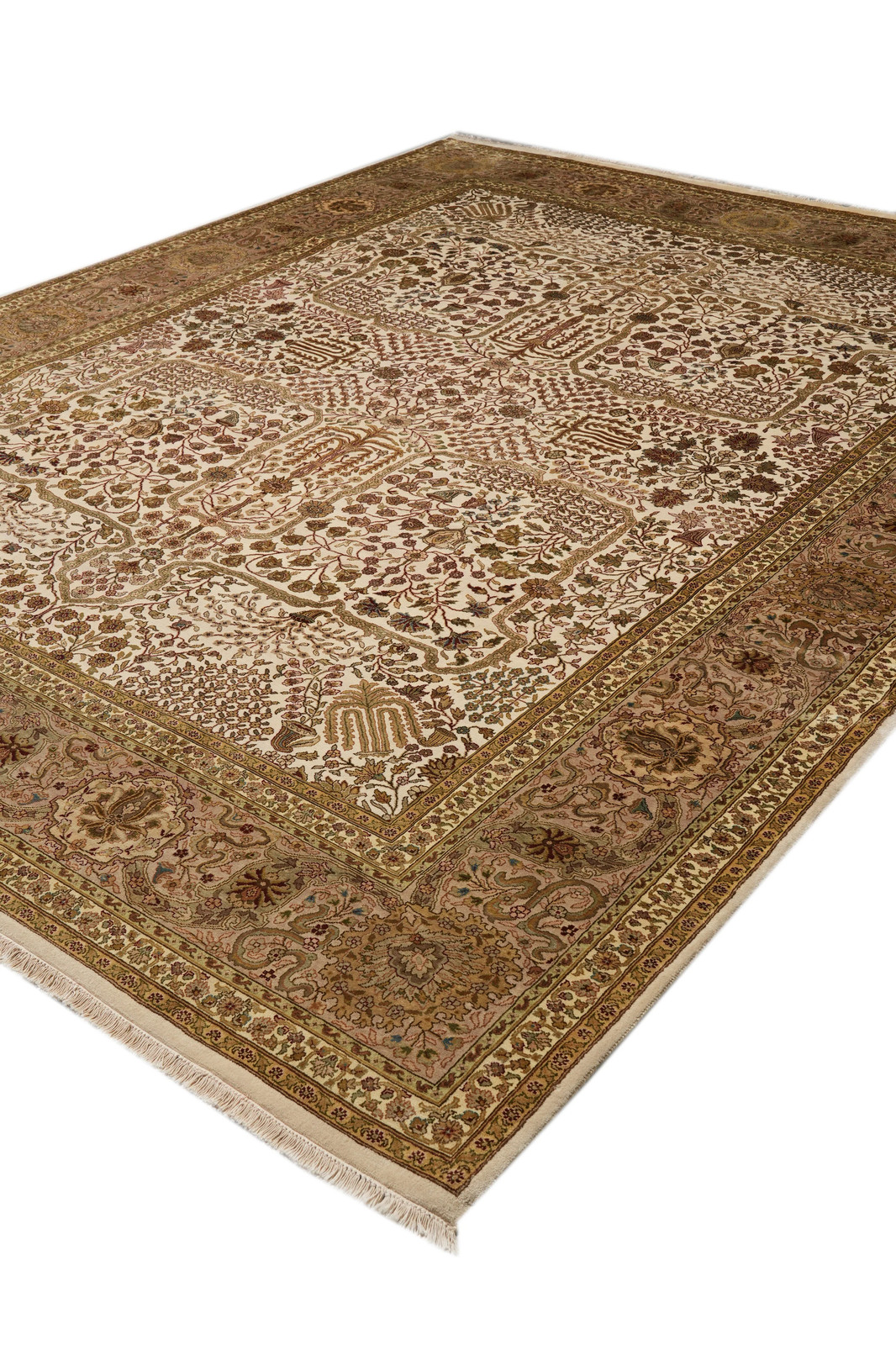 Harooni Rugs Fascinating 9×12 Handmade Silk & Wool Indian Rug PIX-804-164