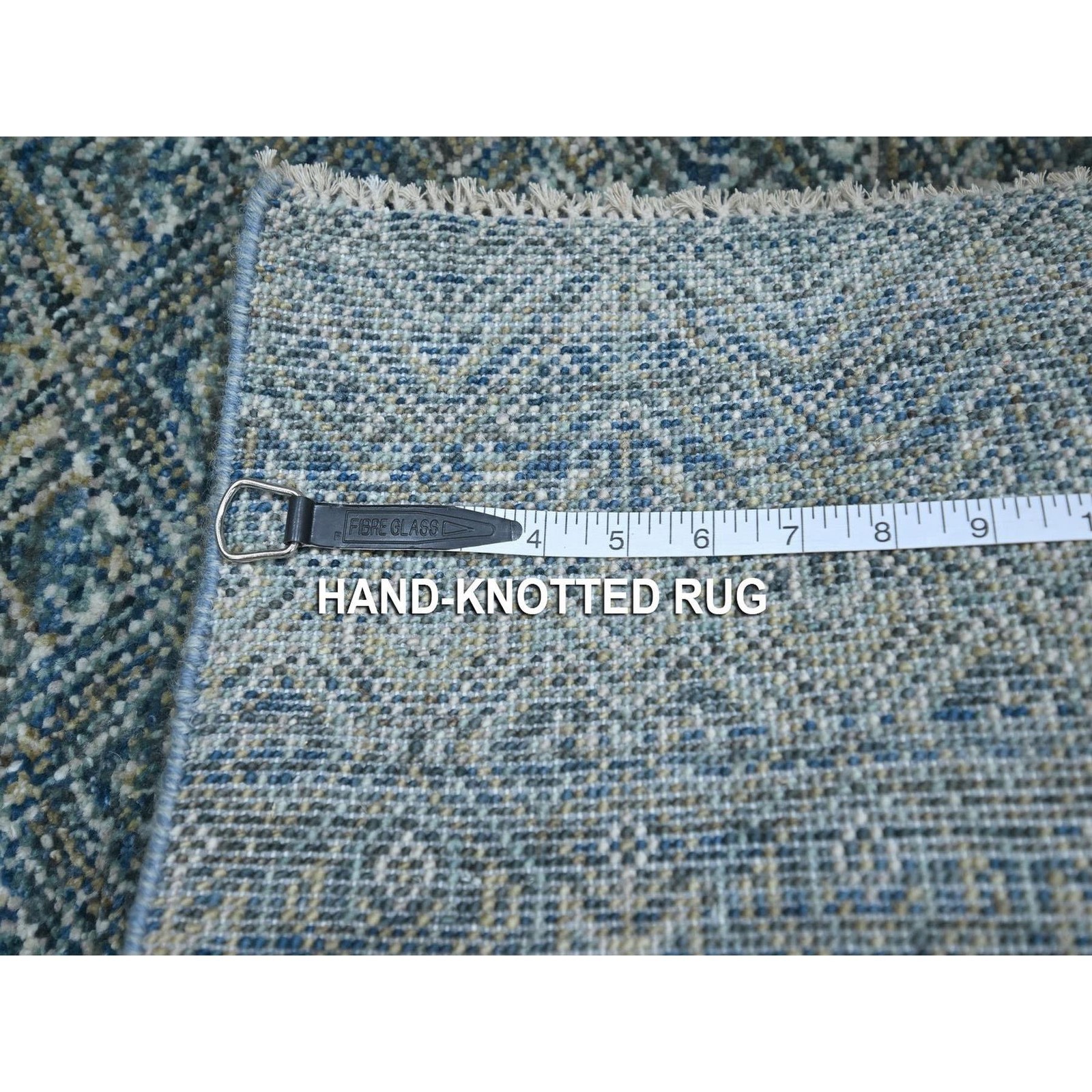 2’x3′ Blue Soft Wool Kohinoor Herat Pattern Hand Knotted Mat Oriental Rug 76888