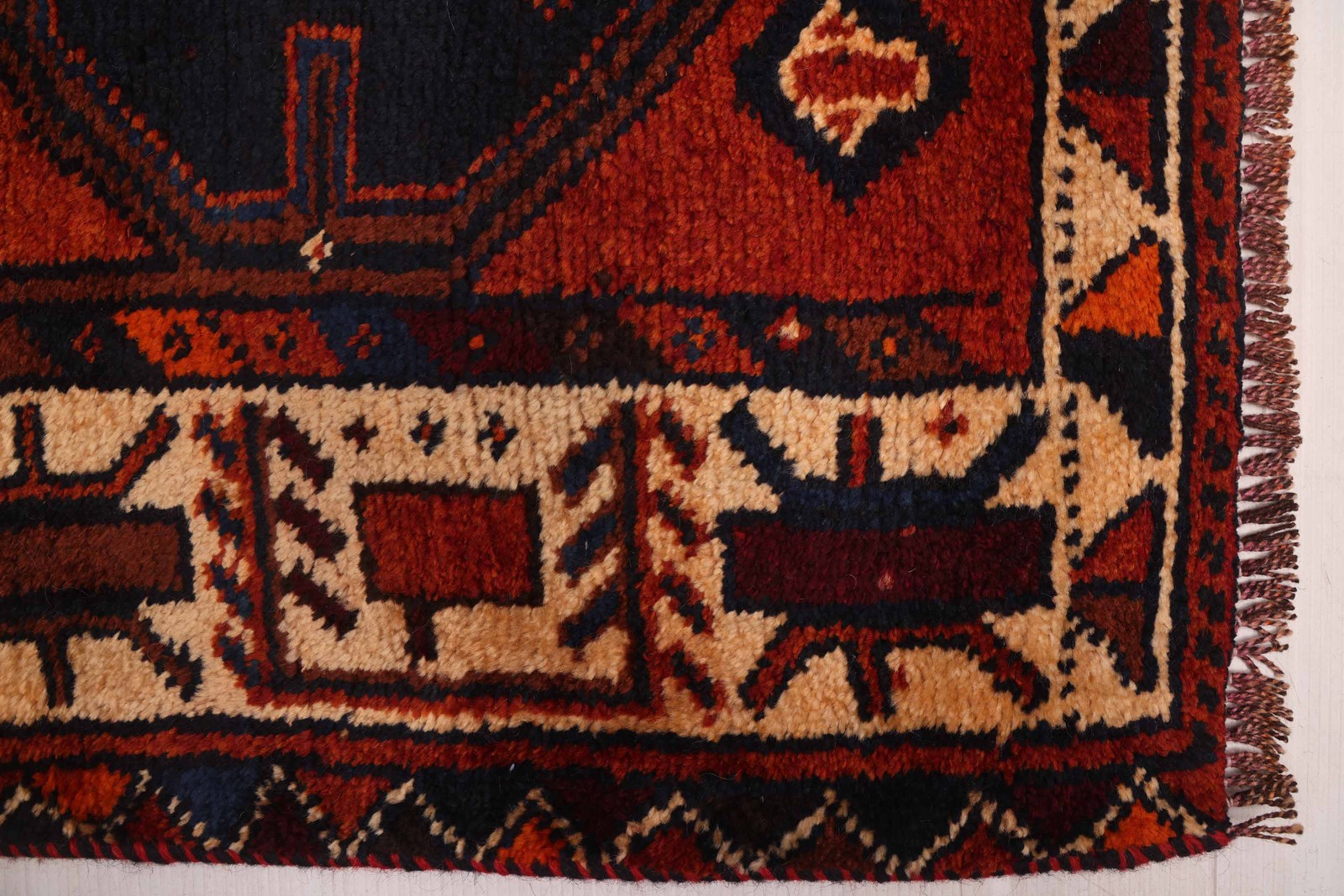 4’1″ x 13’4″ Vintage Hand-knotted Runner Rug Traditional Oriental Wool Carpet