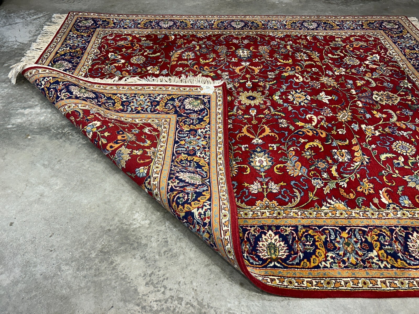 7’11″x9’7″ Hand-Knotted 100% Wool Pile Qume Rug