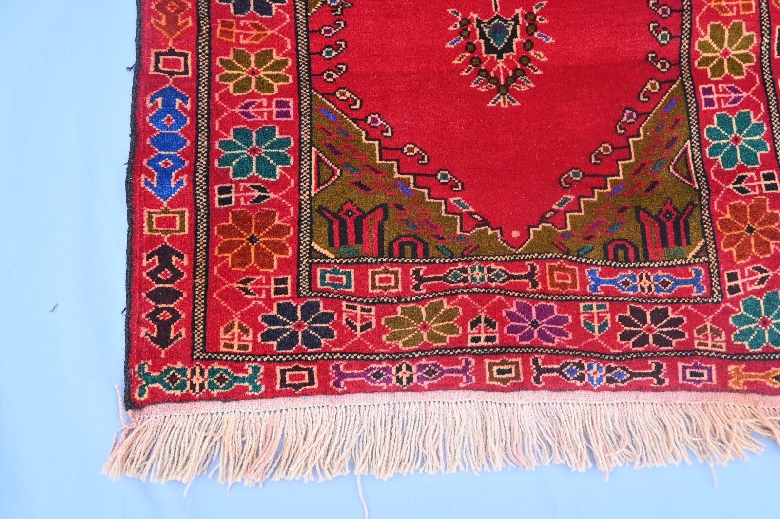 Afghan Baluchi Handmade Rug. Unique Vintage Rug.